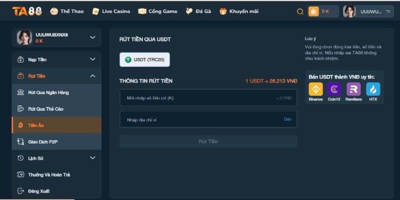 Các bước giao dịch với tiền ảo
