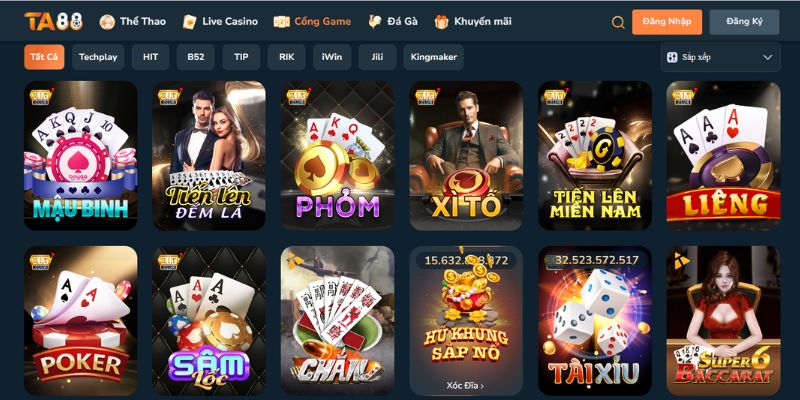 Các bước cần thực hiện để tham gia cược liêng tại TA88