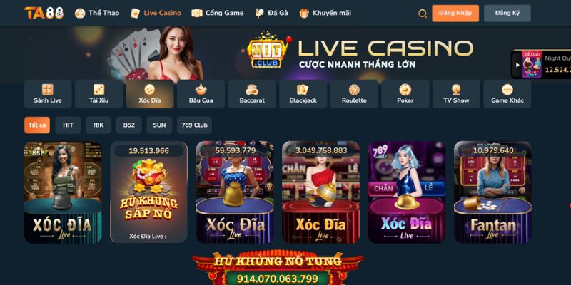 Hướng dẫn các bước tham gia chơi xóc dĩa tại TA88