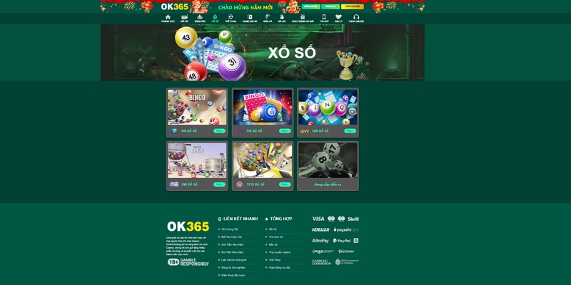 Xổ số OK365 mang đến không gian đa dạng
