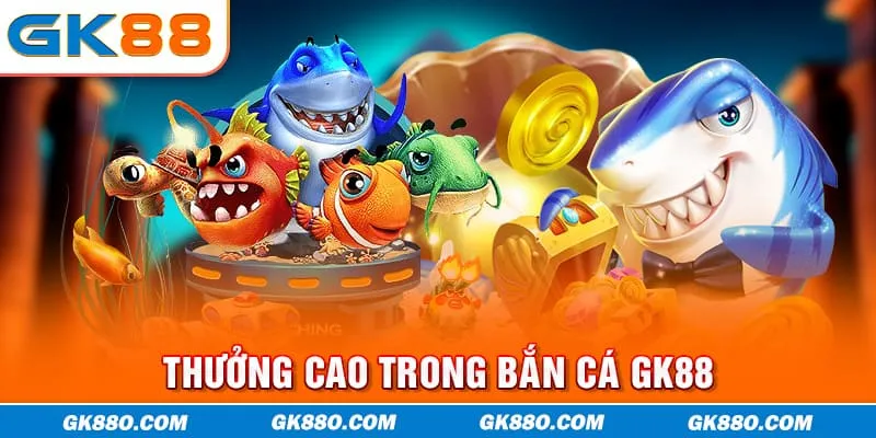 Các loài Boss khủng trong game bắn cá như Rồng Vàng, Bạch Tuộc Khổng Lồ, Nàng Tiên Cá - Bắn cá GK88